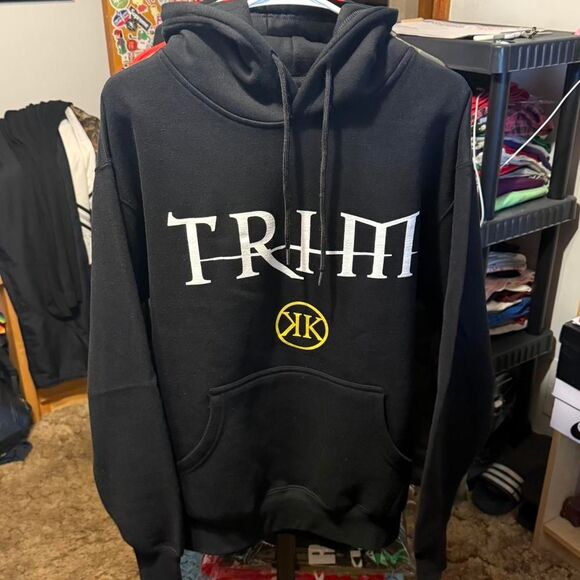 Kim Krueger Trim Pullover Hoodie Black Size Small - Picture 3 of 5